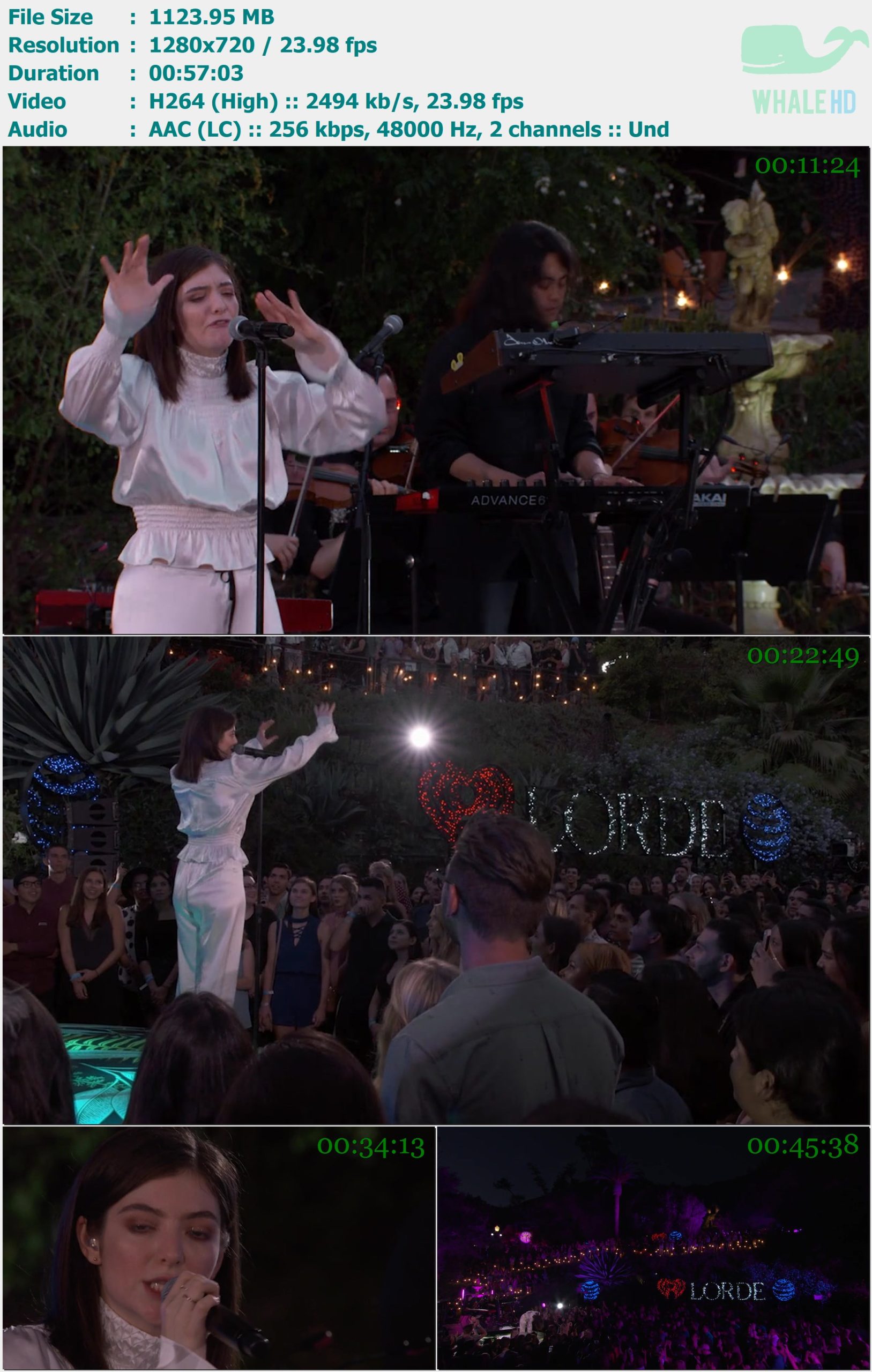 Lorde - iHeartRadio's Secret Sessions 2017 WEB-DL 720p H264 - 1.10GB