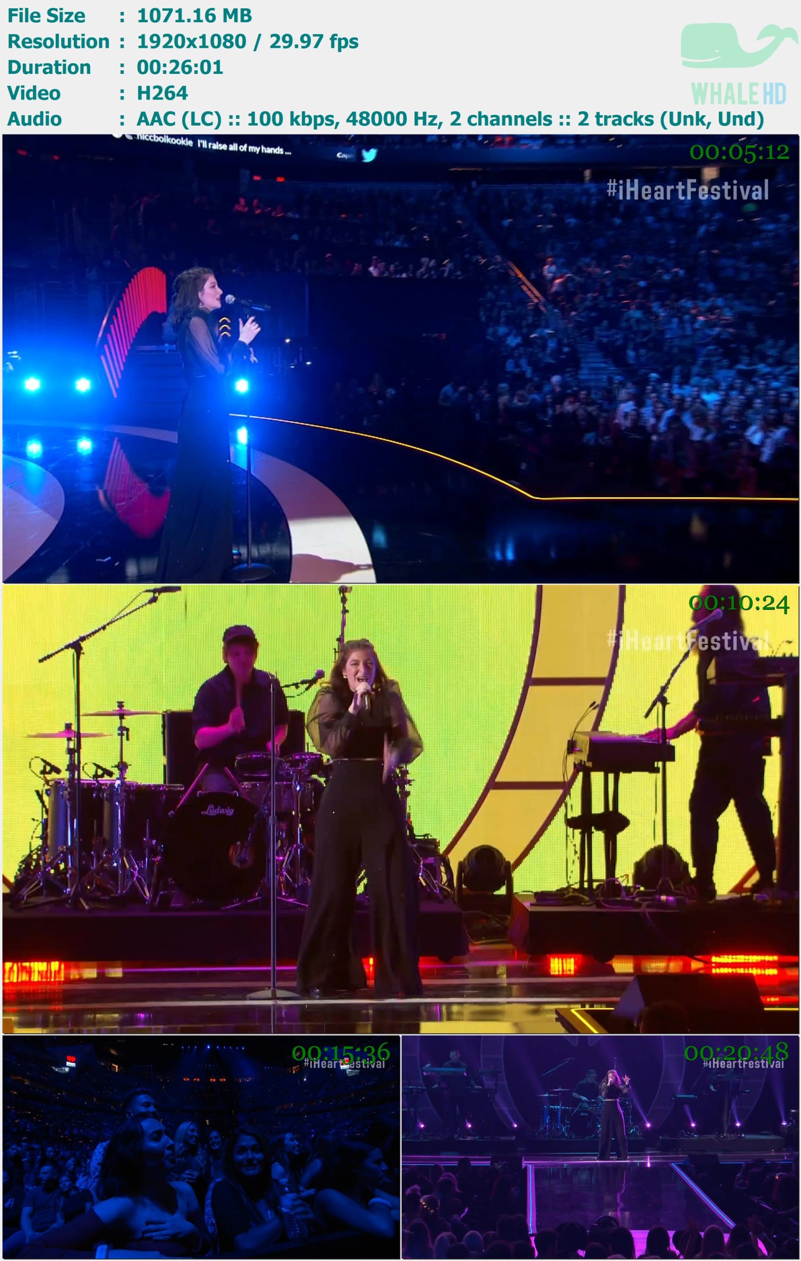 Lorde - Live @ iHeartRadio Music Festival 2017 WEB-DL 1080p H264 - 1.05GB