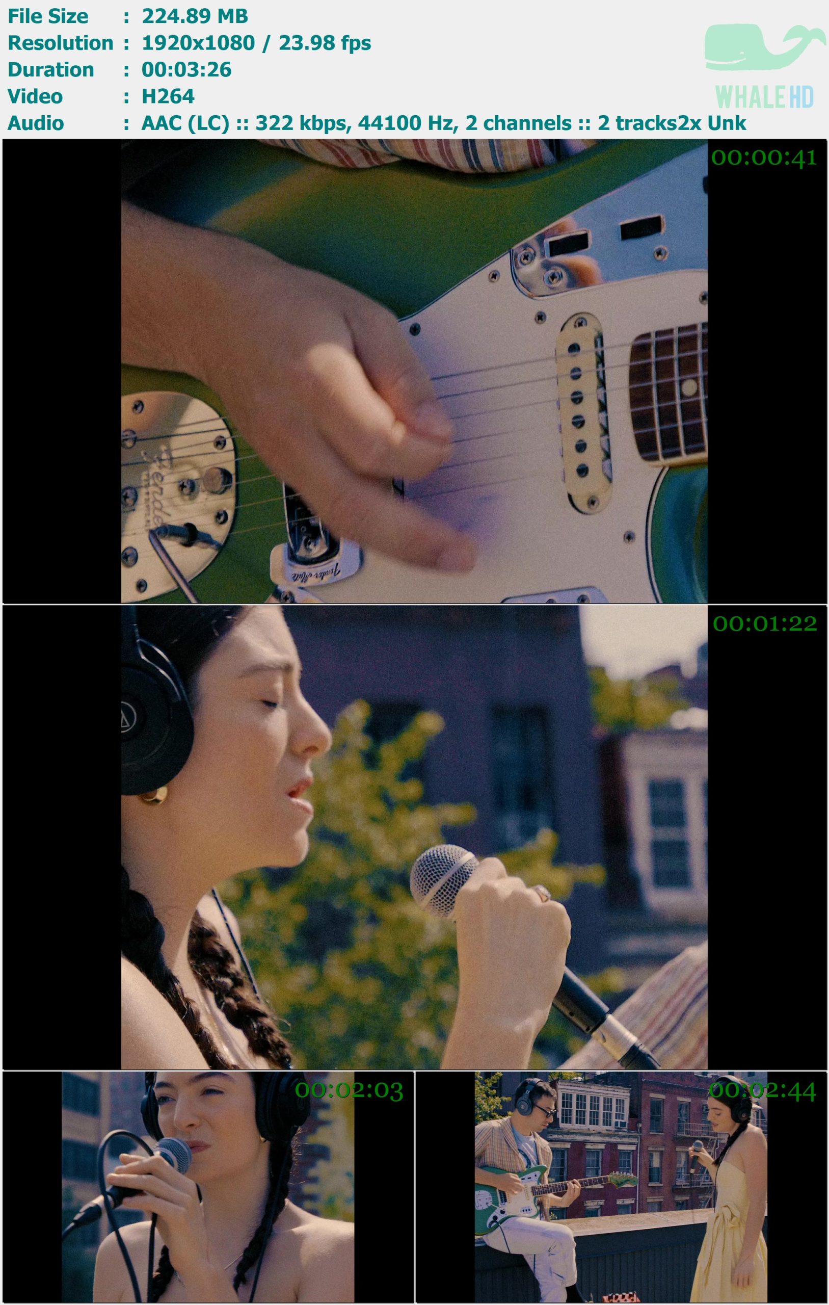 Lorde - Solar Power (Rooftop Performance) 2021 𝐓𝐢𝐝𝐚𝐥 1080p H264 - 224.89MB