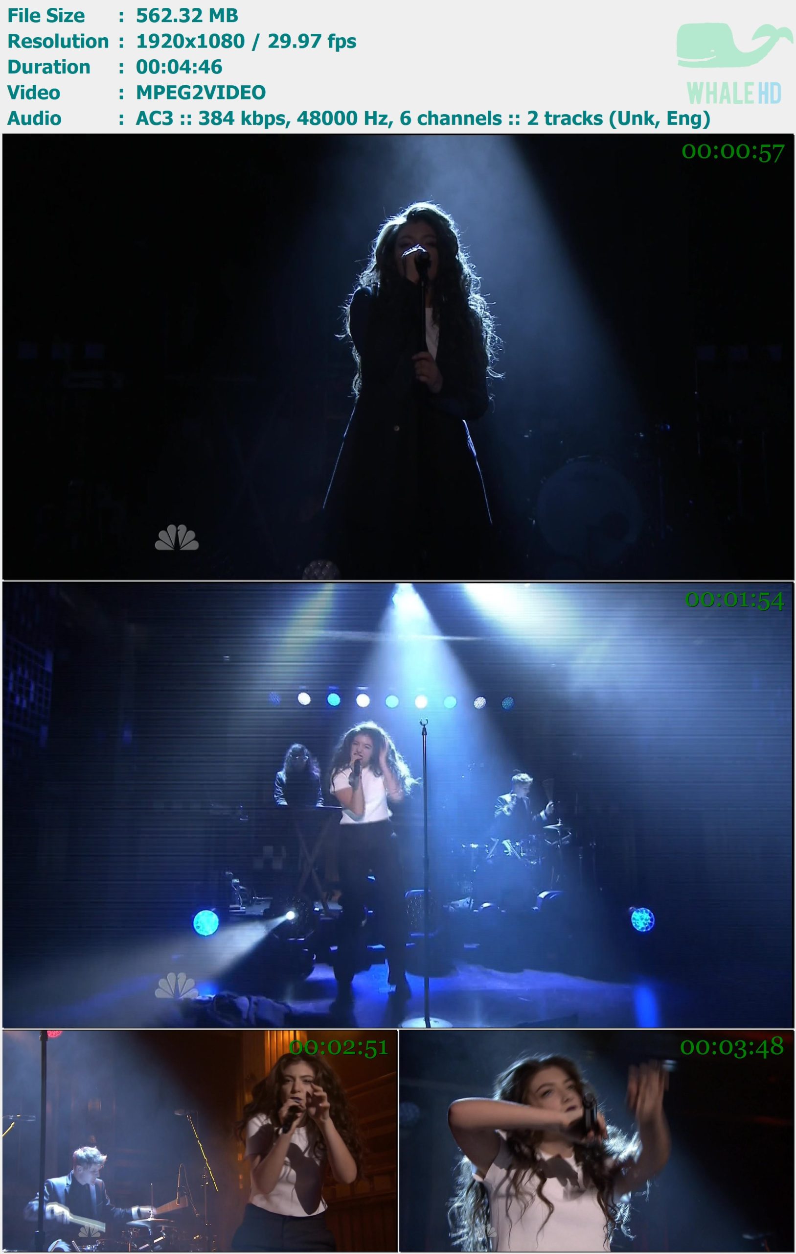 Lorde - Yellow Flicker Beat (𝐉𝐢𝐦𝐦𝐲 𝐅𝐚𝐥𝐥𝐨𝐧 11-25-2014) HDTV 1080i MPEG2 - 562.32MB