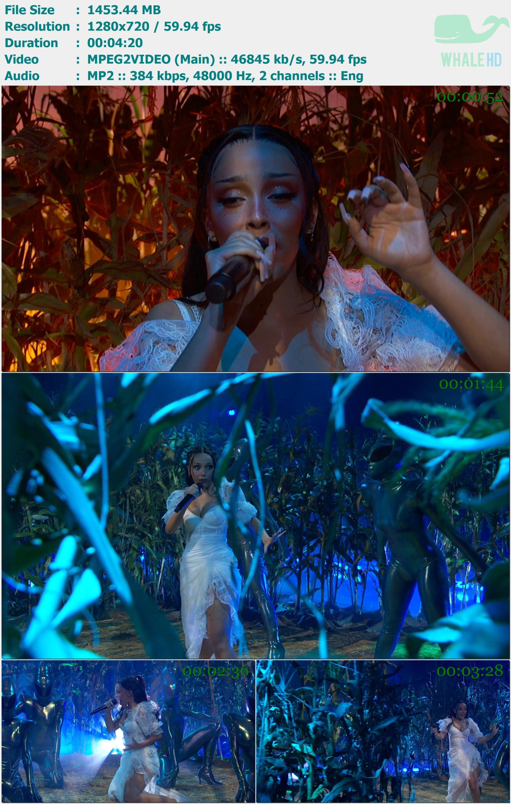 Doja Cat - Say So, Streets & Kiss Me More (iHeartRadio Music Awards 2021) FEED 1080i H264 - 1.42GB