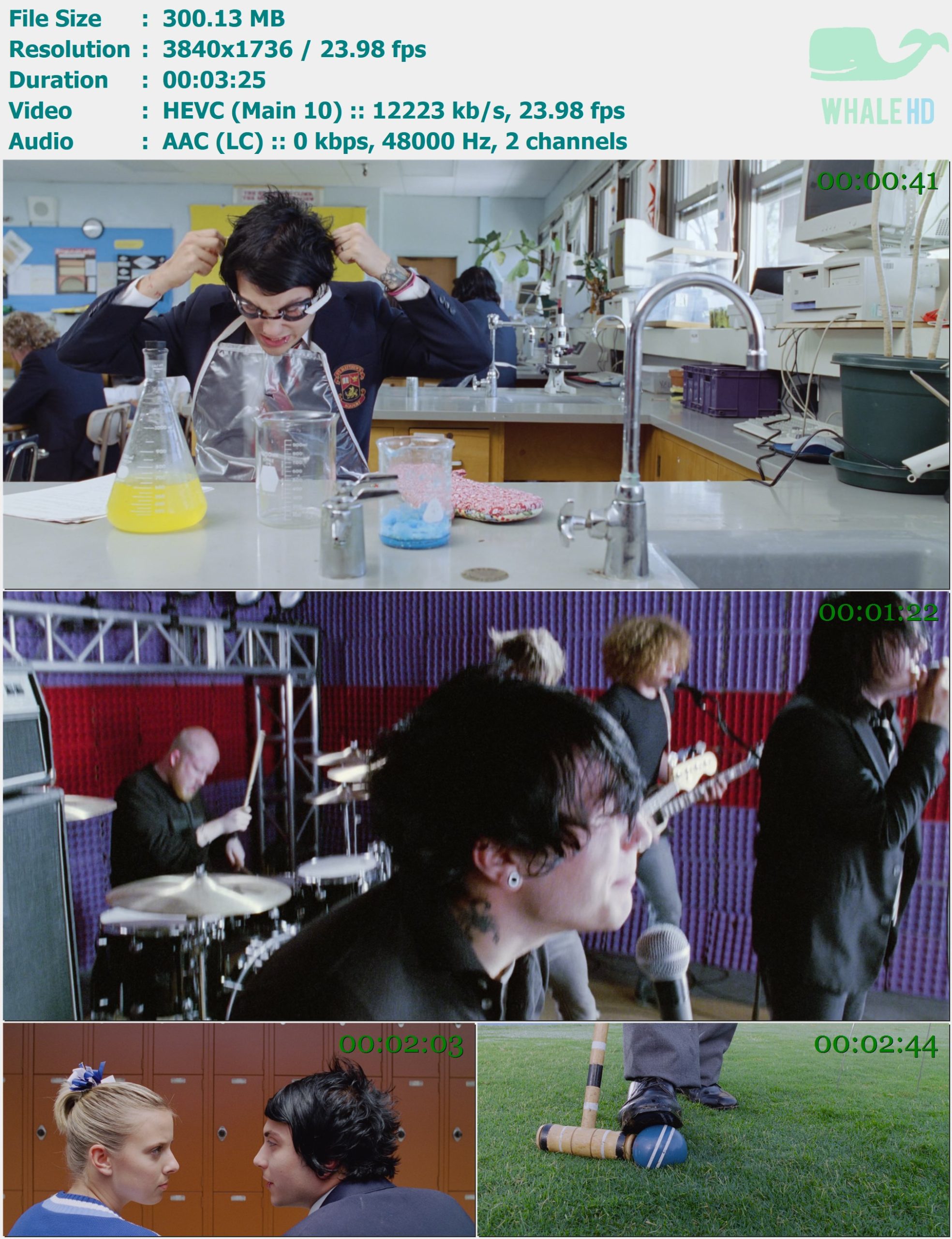 My Chemical Romance - I'm Not Okay (I Promise) 2004 AM 1736p H265 - 300.13MB