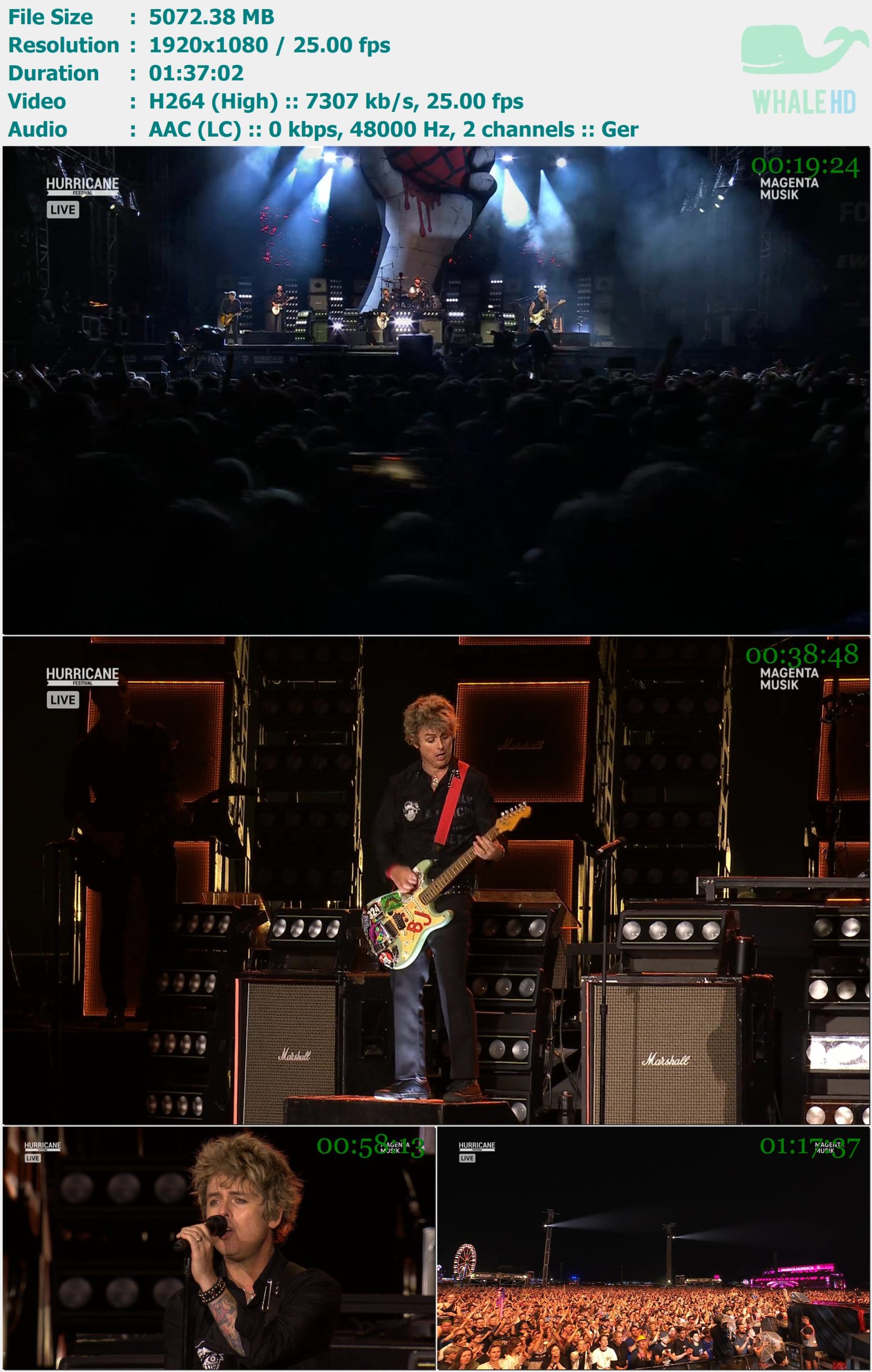 Green Day - Hurricane Festival 2025 WEB-DL 1080p H264 - 4.95GB