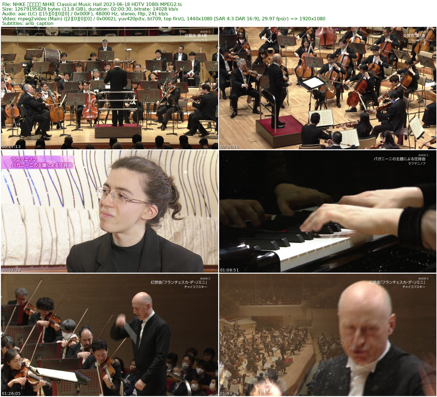 NHKE 古典音乐馆 NHKE Classical Music Hall 2023-06-18 HDTV 1080i MPEG2 - 11.81GB