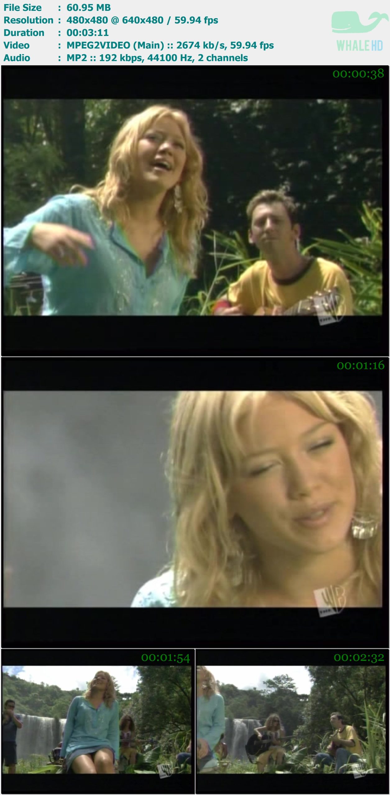 Hilary Duff - Come Clean (Live at Hilarys Birthday Bash) 2003 SDTV 480p MPEG2 - 60.95MB