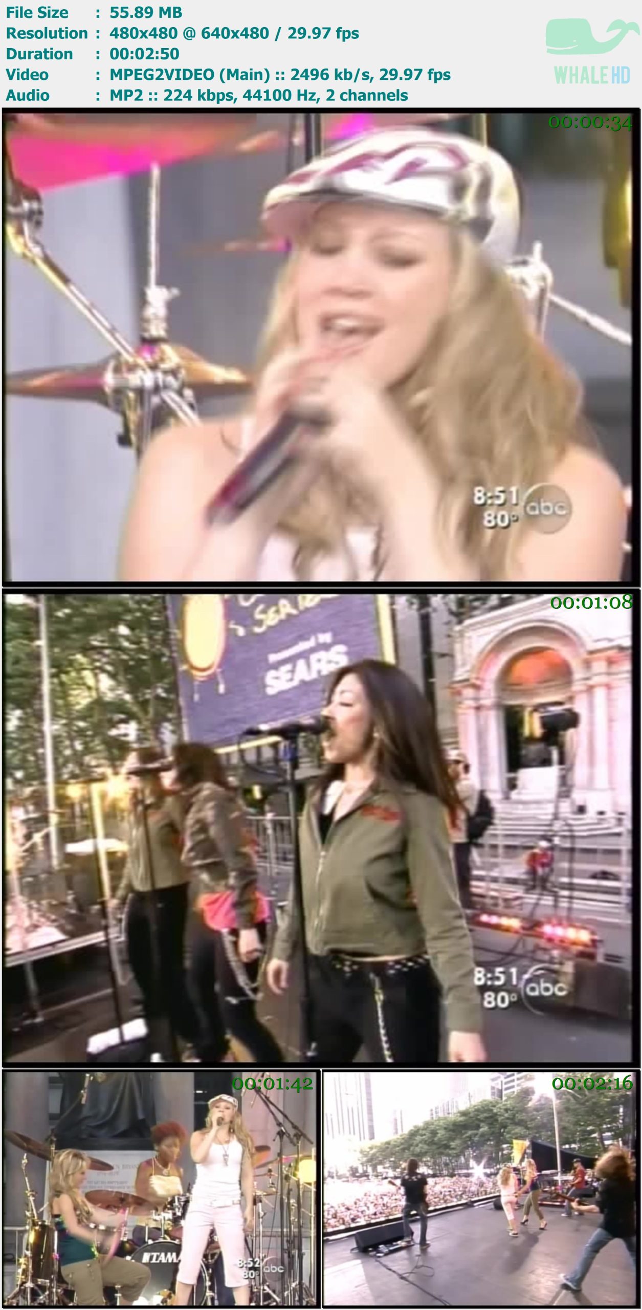 Hilary and Haylie Duff - Our Lips Are Sealed (Live Good Morning America 07-16-2004) 2004 SDTV 480p MPEG2 - 55.89MB