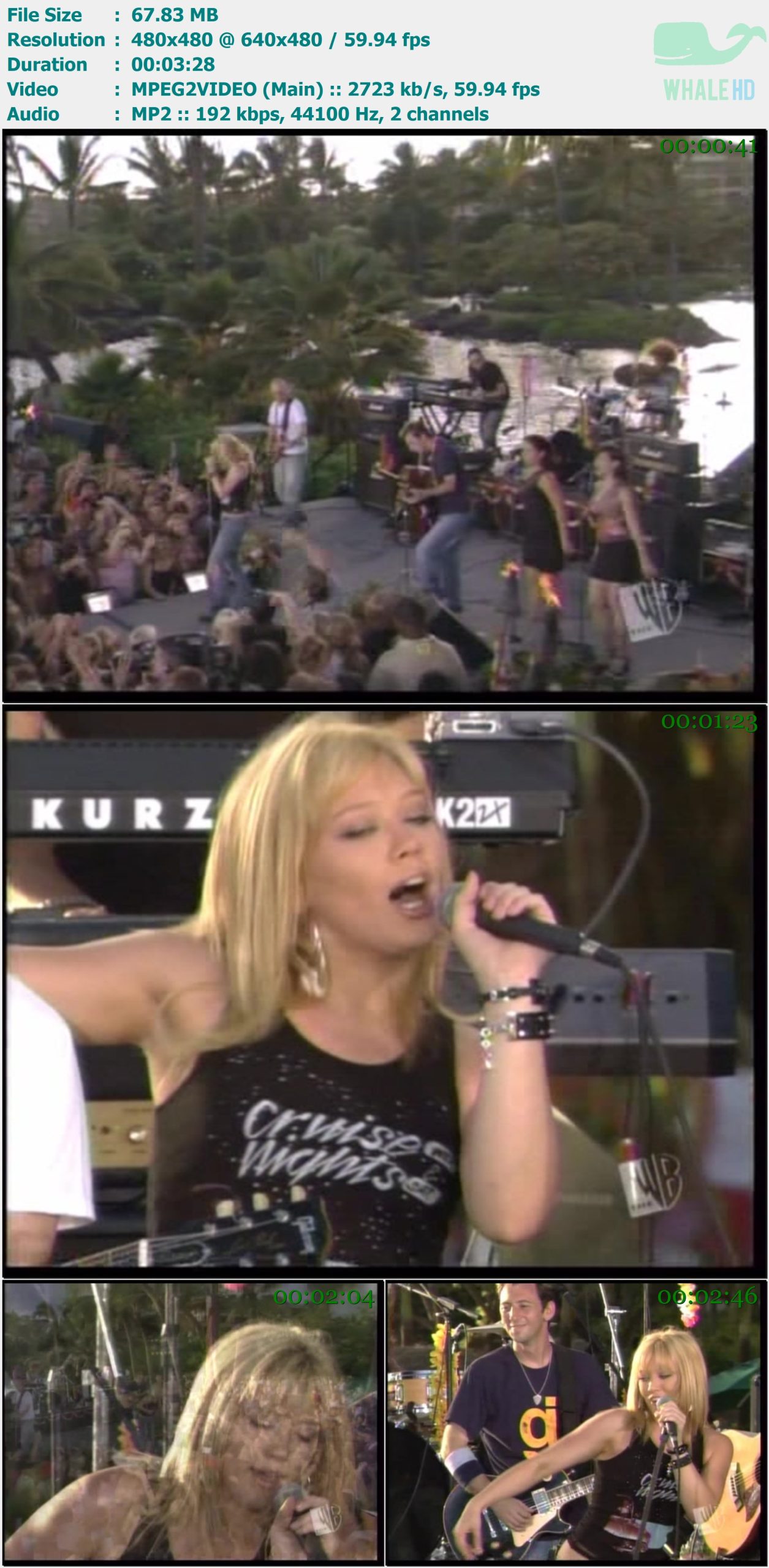 Hilary Duff - So Yesterday (Live at Hilarys Birthday Bash 2003) SDTV 480p MPEG2 - 67.83MB