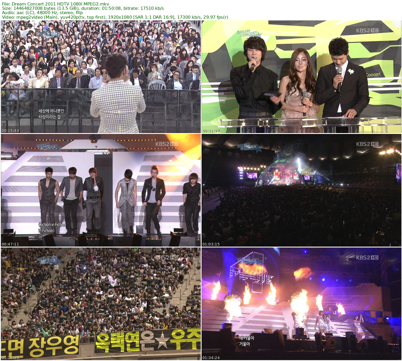 Dream Concert 2011 HDTV 1080i MPEG2 - 13.47GB