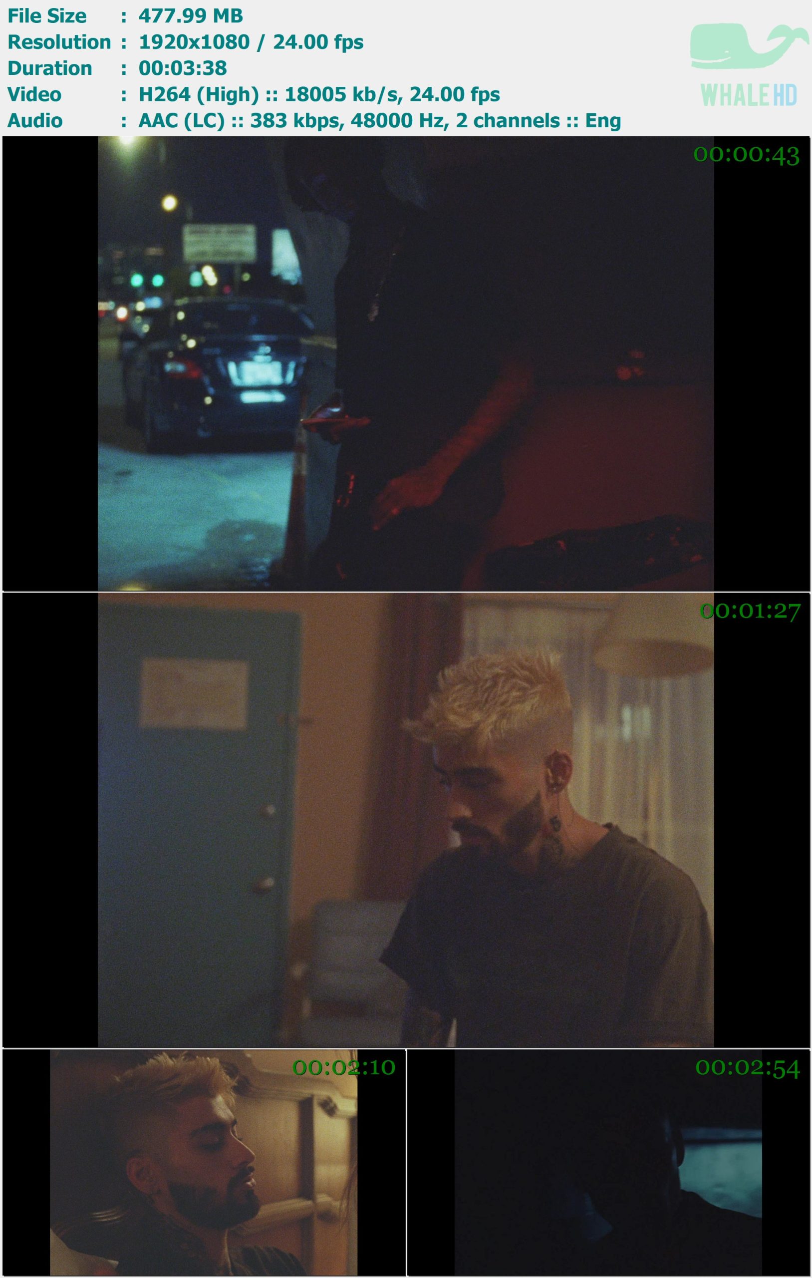 ZAYN - Entertainer 2018 MasterRip 1080p H264 - 477.99MB