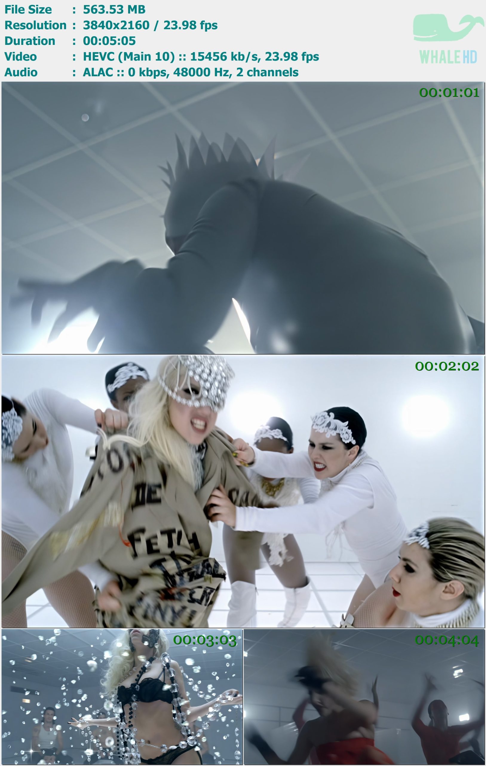 Lady Gaga - Bad Romance 2009 StarlightAI MasterRip 2160p H265 - 563.53MB