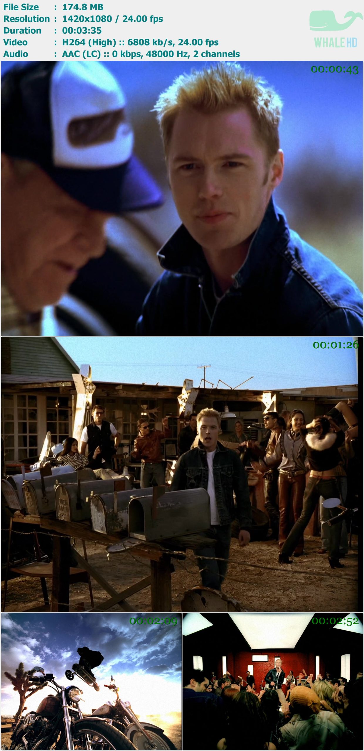 Ronan Keating - Lovin' Each Day 2000 AM 1080p H264 - 174.80MB