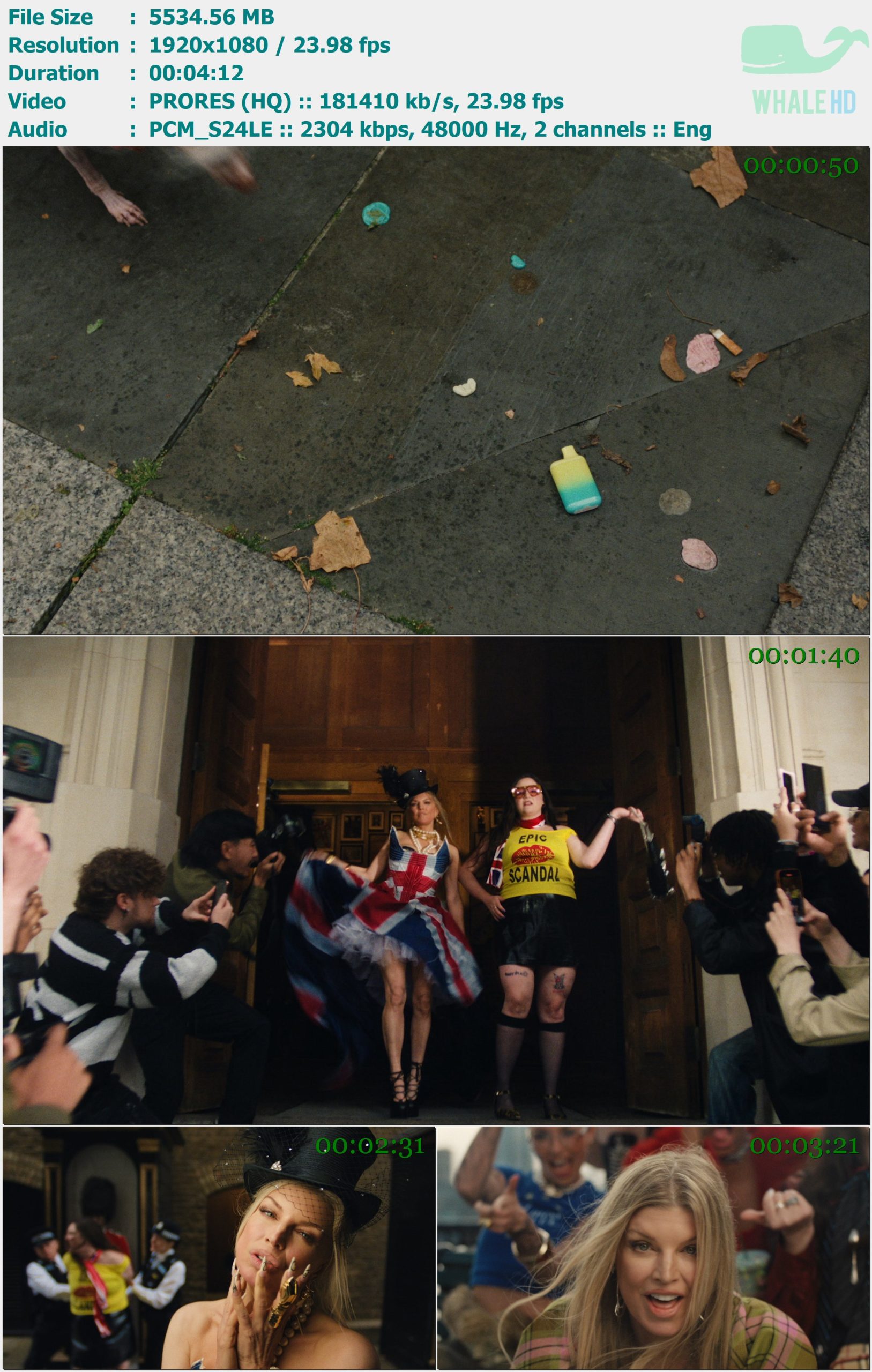Fergie - TOO MUCH x London Bridge 2025 Master 1080p ProRes - 5.40GB
