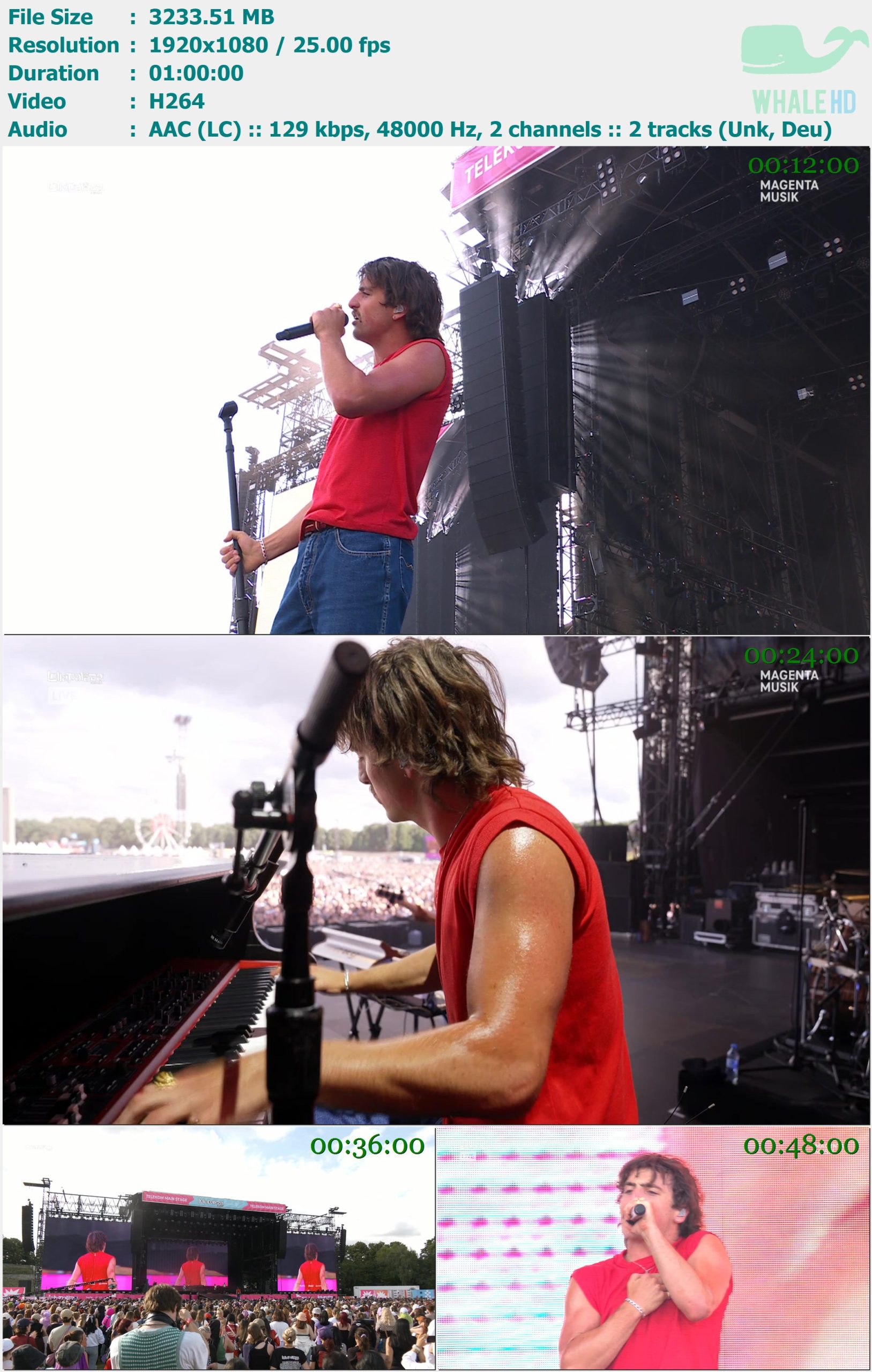 Benson Boone - Lollapalooza Berlin 2025 WEB-DL 1080p H264 - 3.16GB