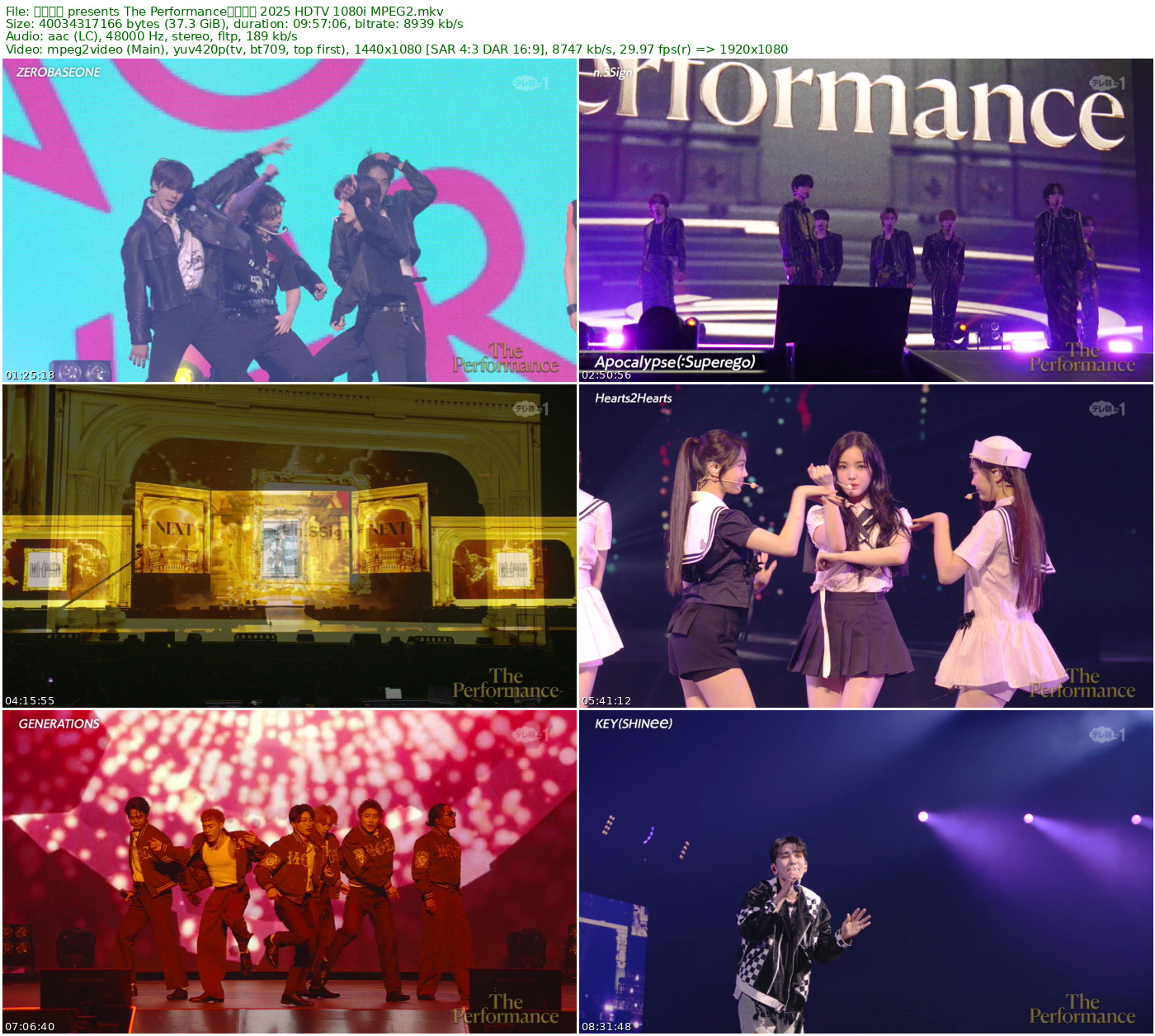 マイナビ presents The Performance超拡大版 2025 HDTV 1080i H264 - 37.28GB