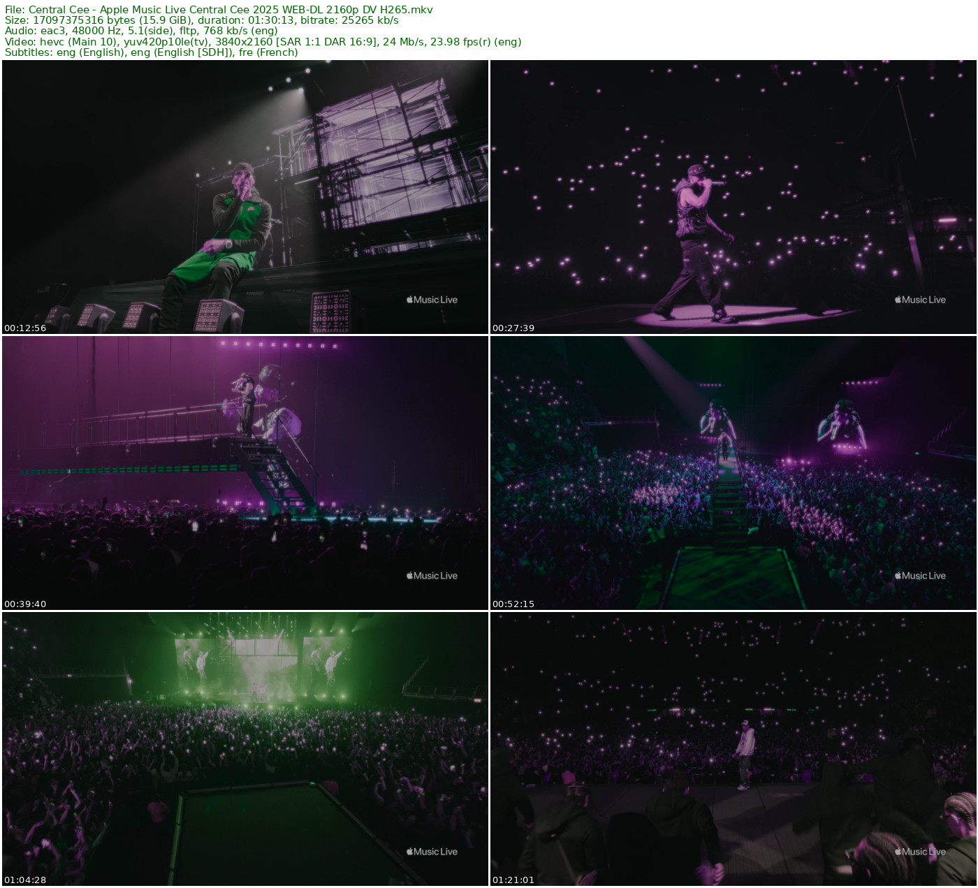 Central Cee - Apple Music Live Central Cee 2025 WEB-DL 2160p H265 - 28GB