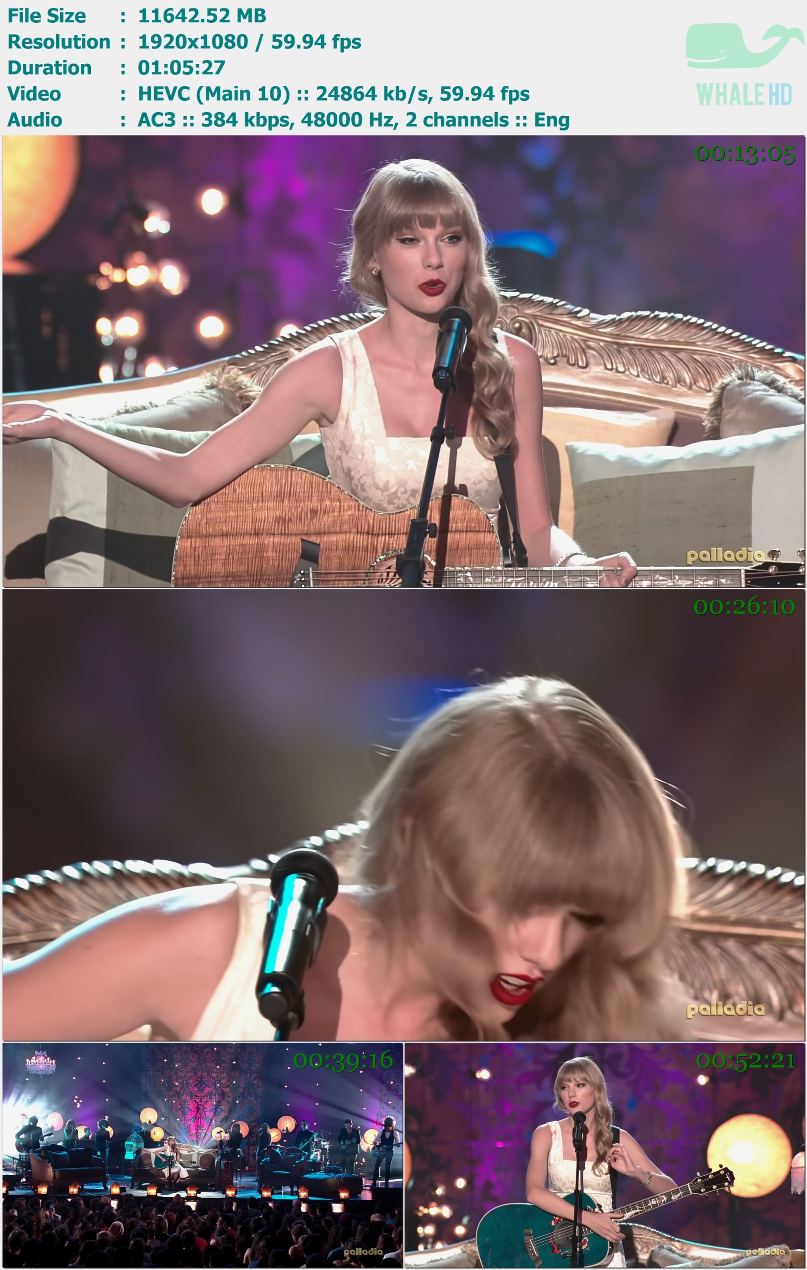 Taylor Swift - VH1 Storytellers 2012.10.15 HDTVRip 1080p60 H265 - 11.37GB