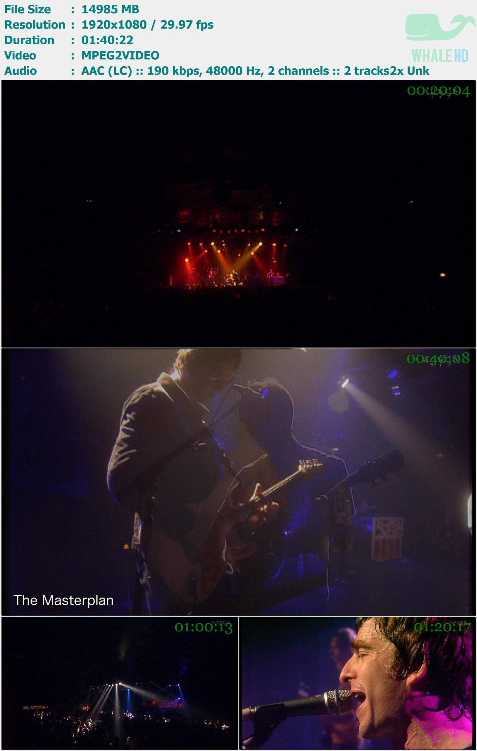 Oasis - Live at Barrowlands 2001 (WOWOW 2025.07.31) HDTV 1080i MPEG2 - 14.63GB