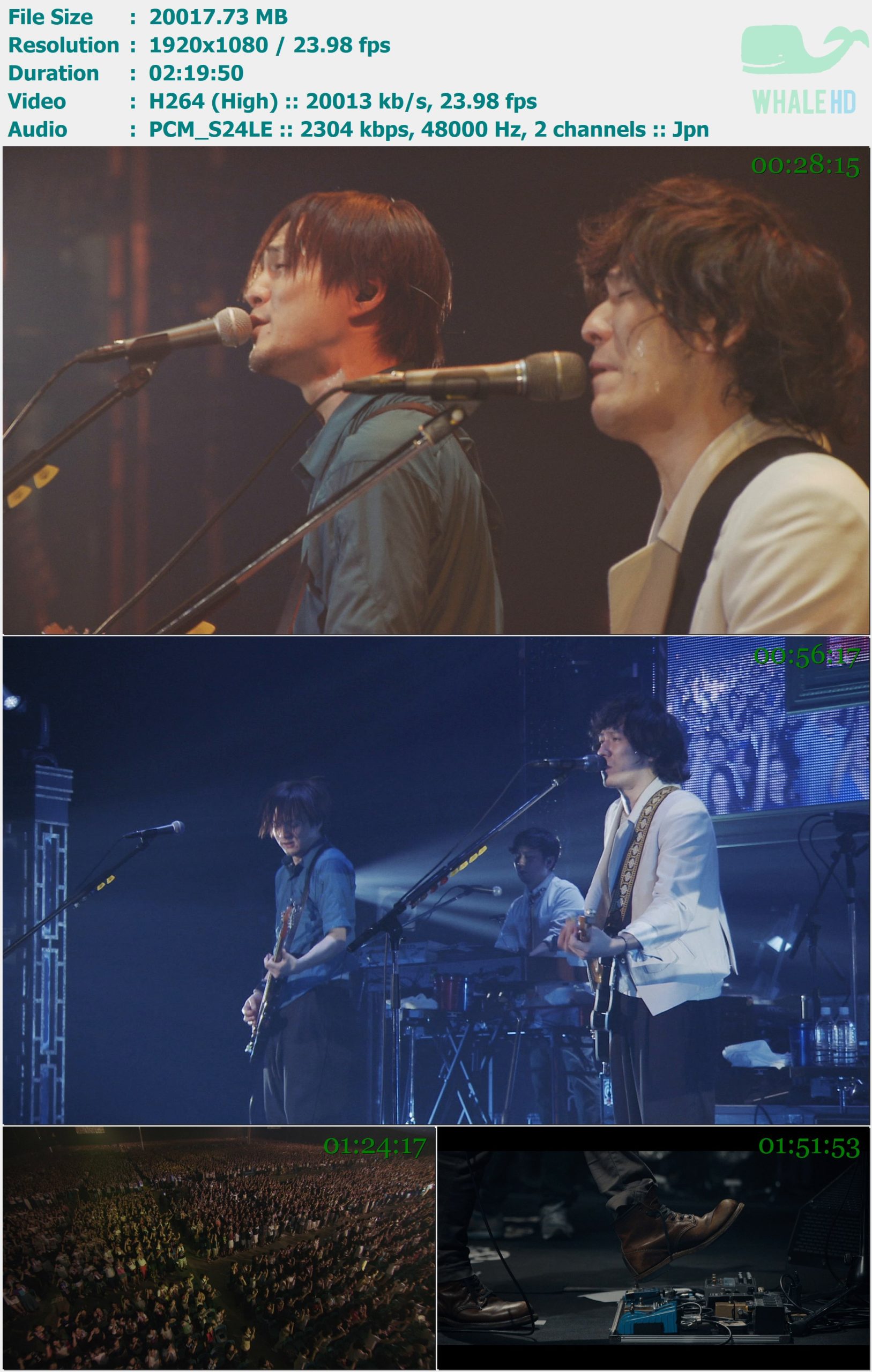 BACK NUMBER - アンコール - MIRRORBALL and CHANDELIER@幕張メッセ国際展示場9.10.11ホール (2016.6.19) BDRip 1080p H264 - 19.55 GB