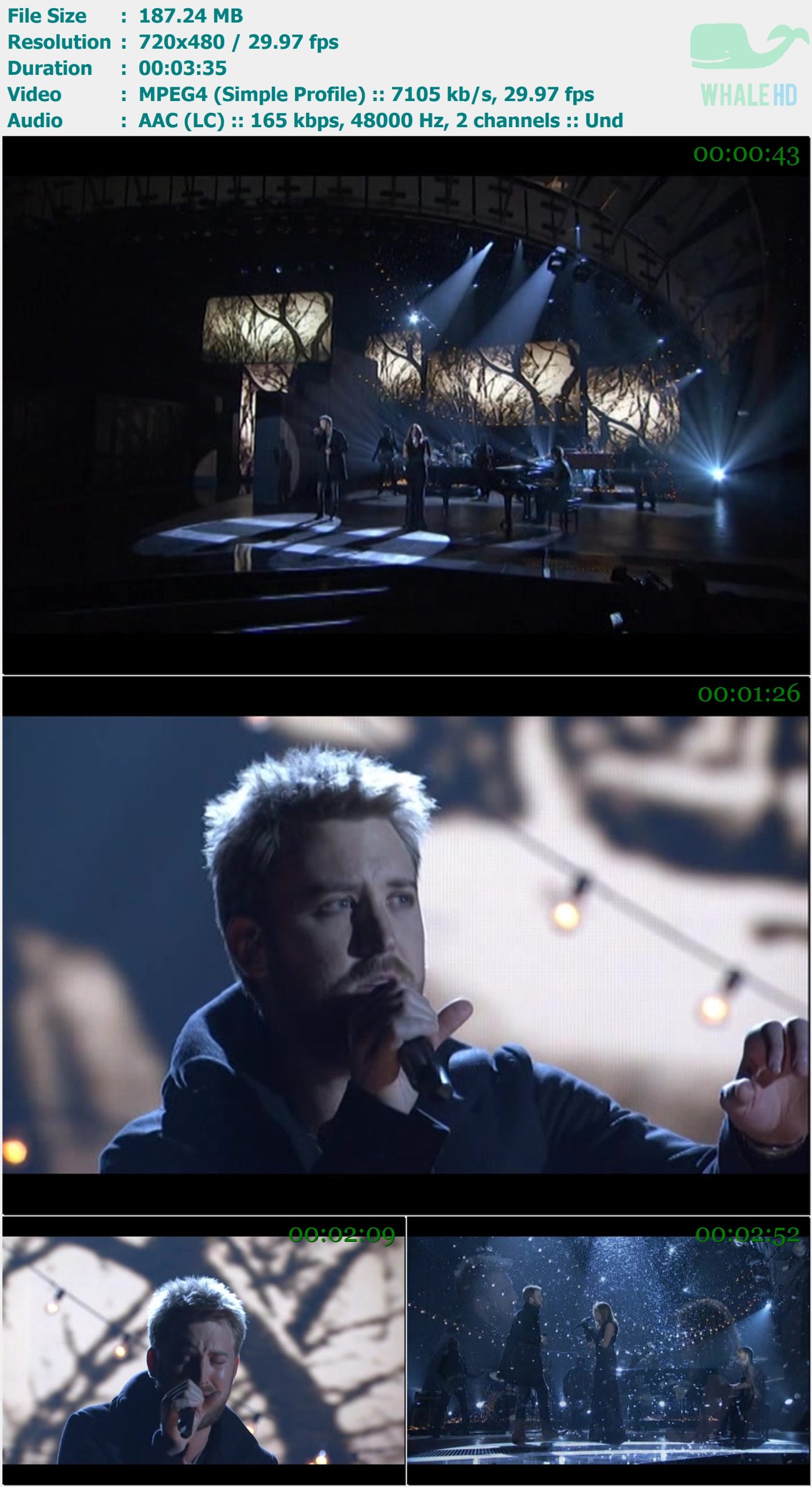 Lady A - Need You Now (Live @ CMA Awards 2009) SDTV 480p MPEG4 - 187.24MB