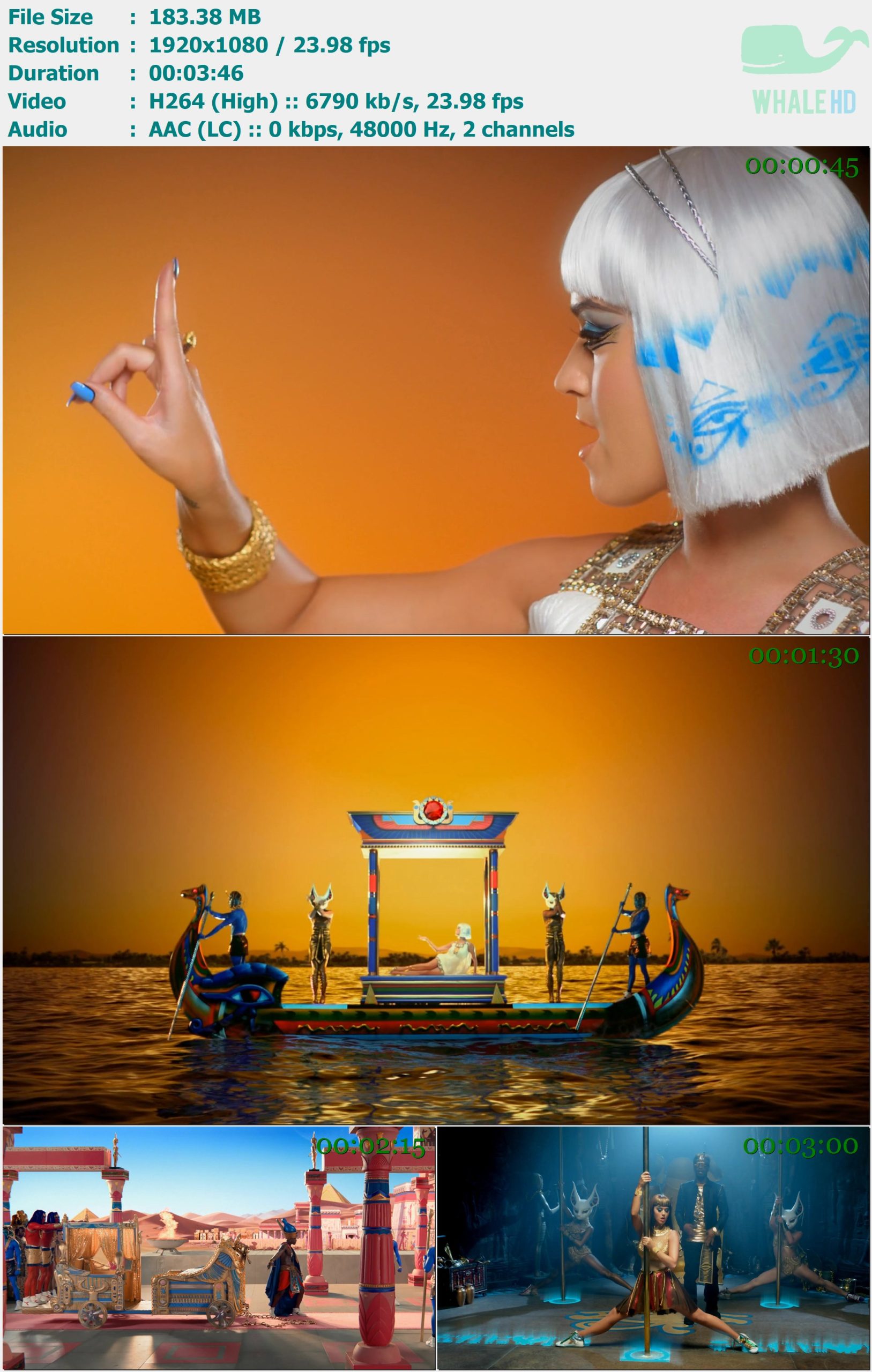 Katy Perry feat. Juicy J - Dark Horse 2014 AM 1080p H264 - 183.38MB