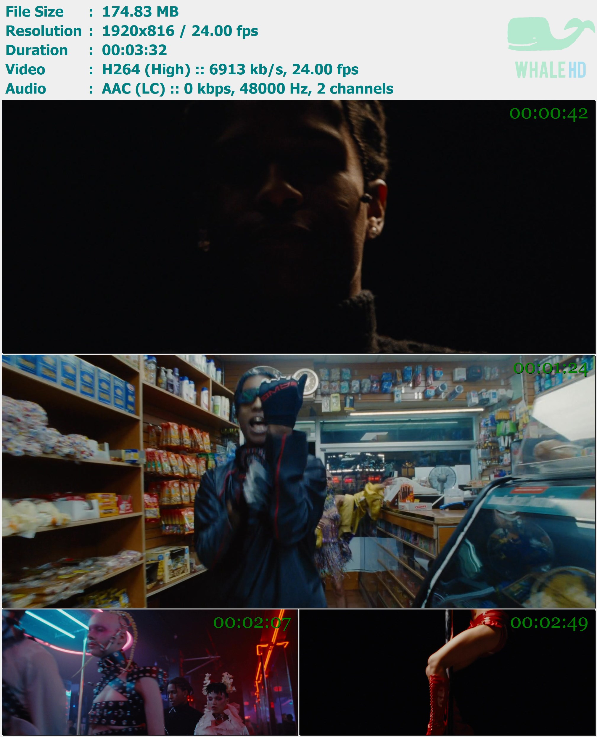 A$AP Rocky feat. FKA twigs - Fukk Sleep 2018 AM 816p H264 - 174.83MB