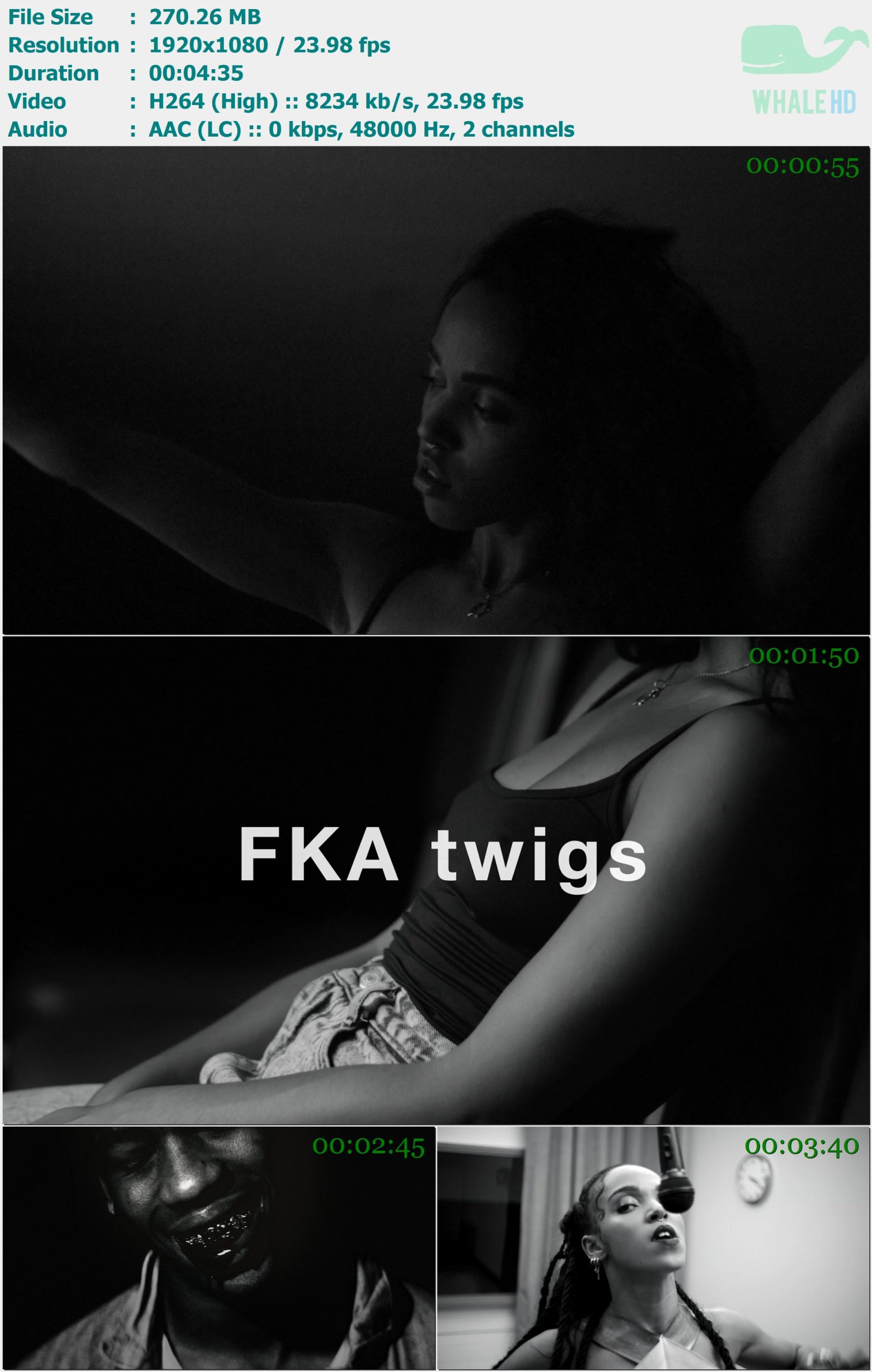 FKA twigs - Video Girl 2014 AM 1080p H264 - 270.26MB