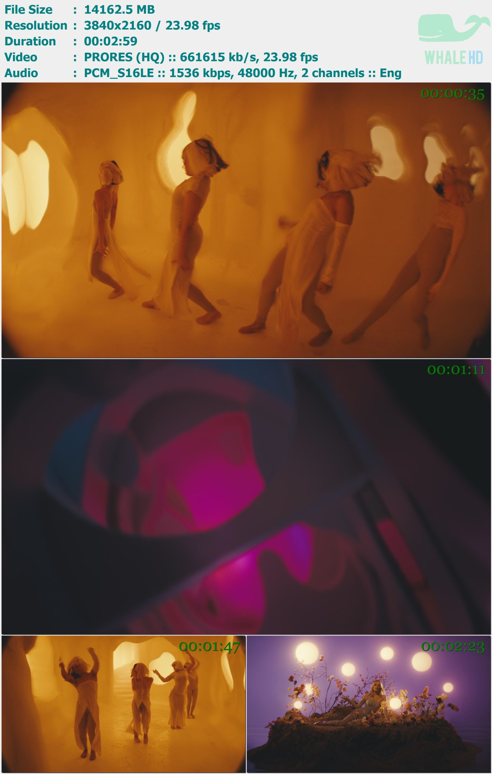 Sia feat. Kylie Minogue - Dance Alone 2024 Master 2160p ProRes - 13.83GB