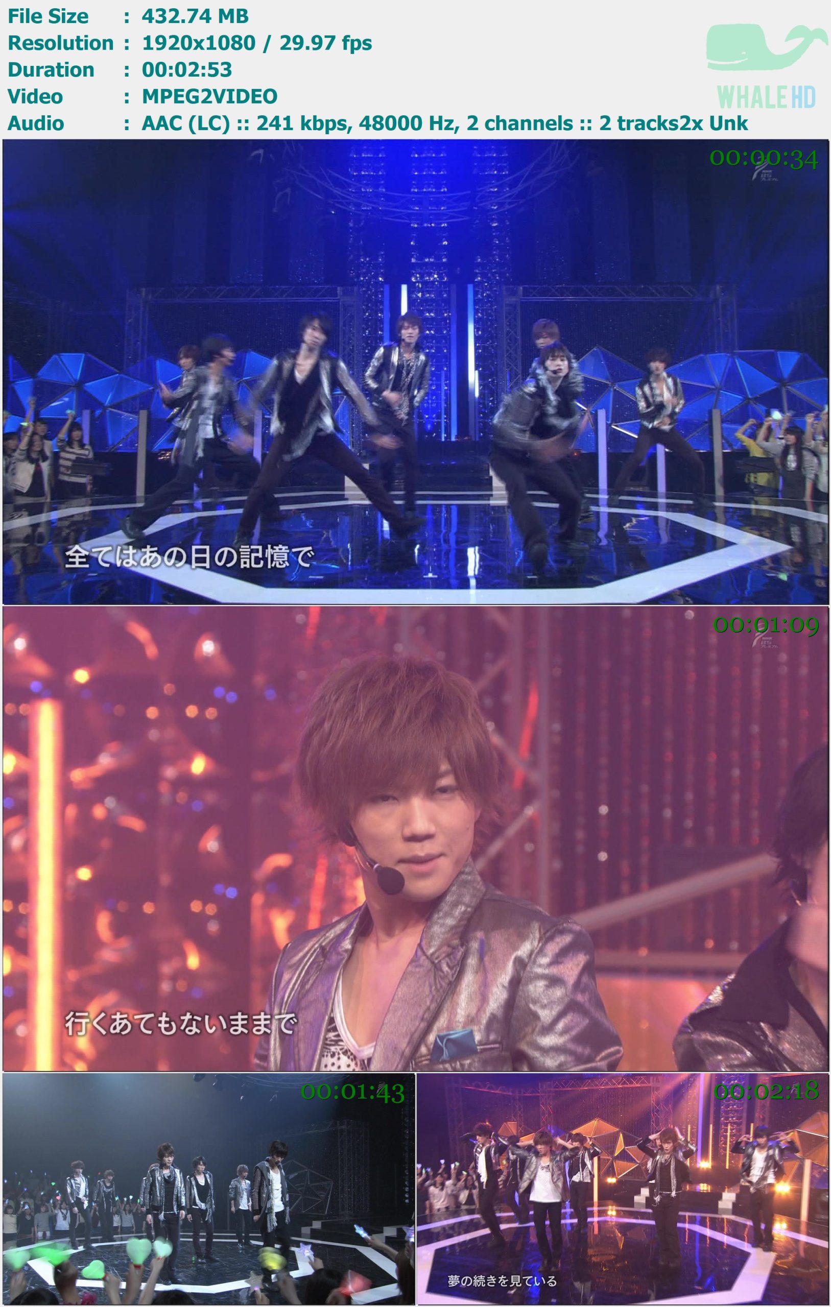 Snow Man - 枯れ葉の影 Kareha no Kage (ザ少年倶楽部 Shounen Club 2015.10.14) HDTV 1080i MPEG2 - 432.74MB