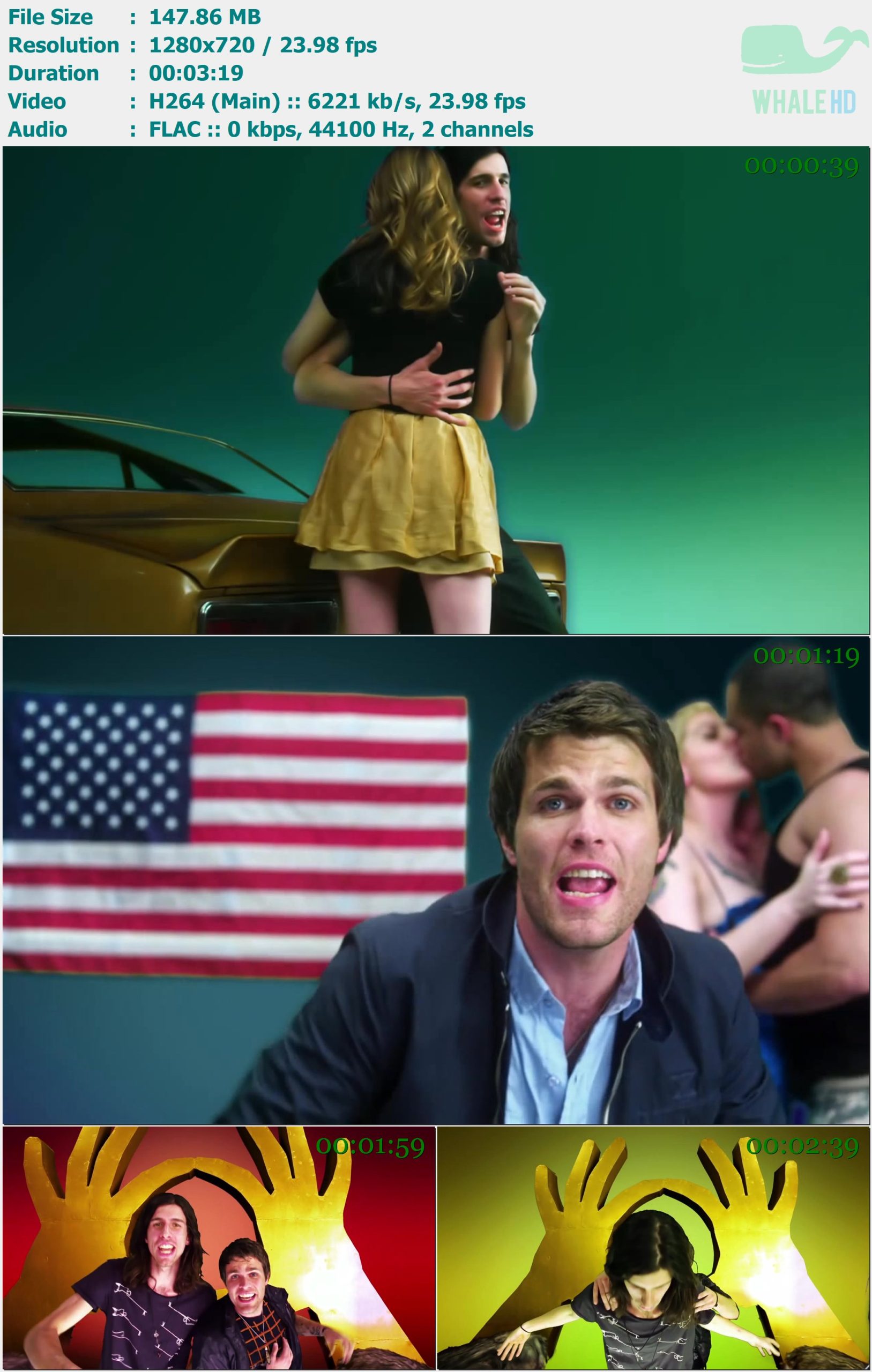 3OH!3 feat. Ke$ha - My Frist Kiss 2010 YT 720p H264 - 147.86MB