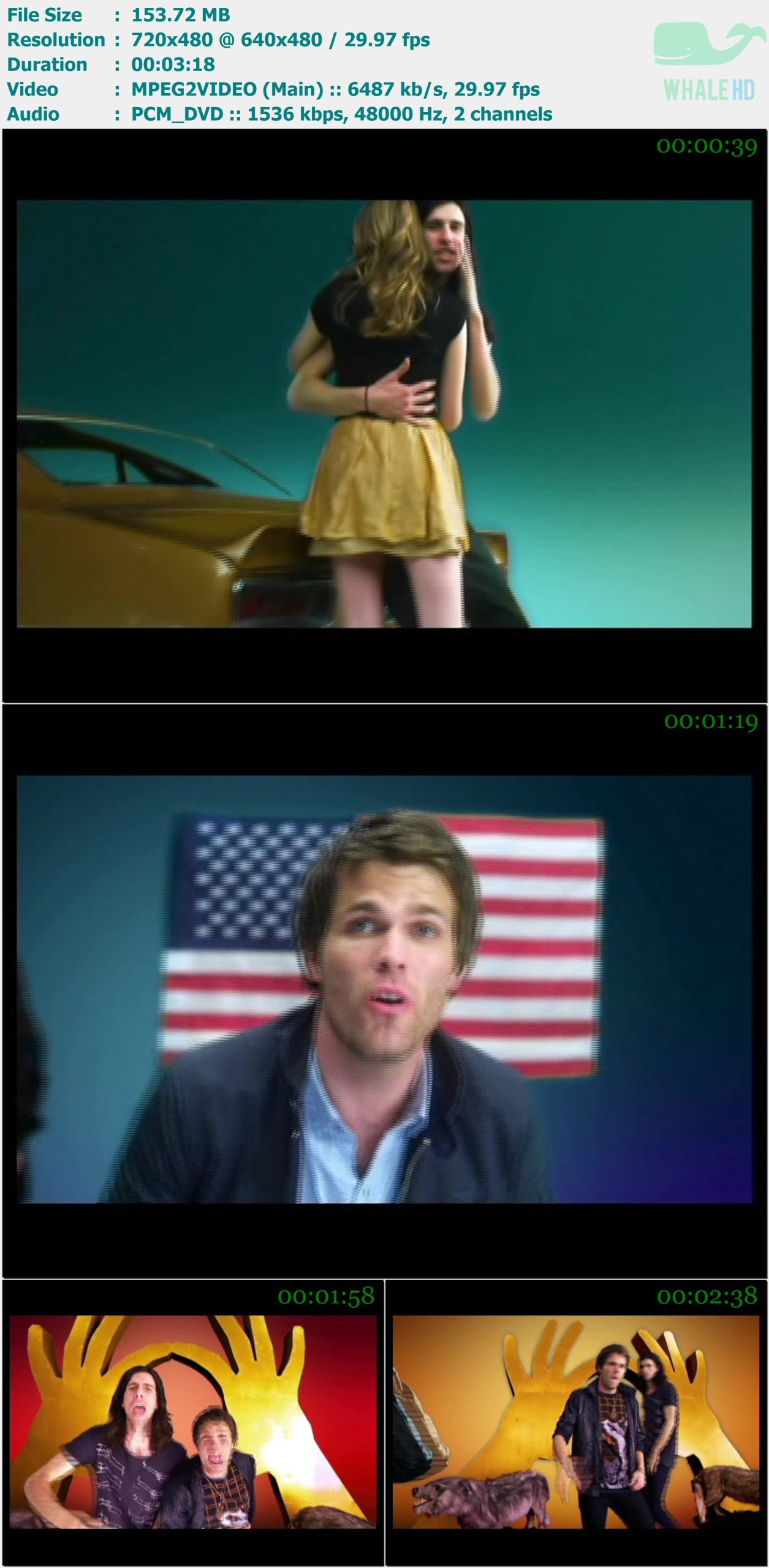 3OH!3 feat. Kesha - My First Kiss 2010 PO 480i MPEG2 - 153.72MB