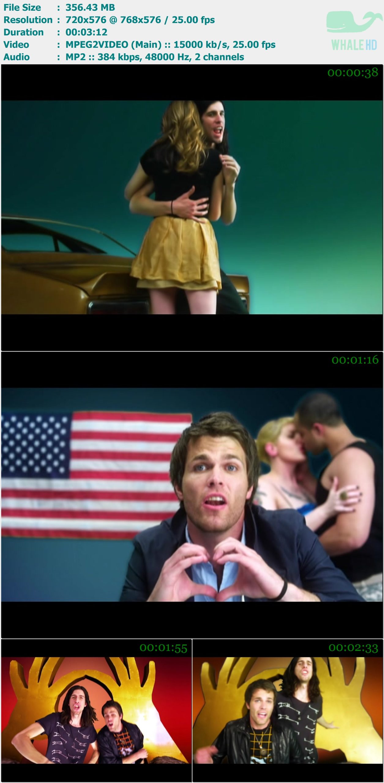 3oh!3 feat. Kesha - My First Kiss 2010 MasterRip 576i MPEG2 - 356.43MB