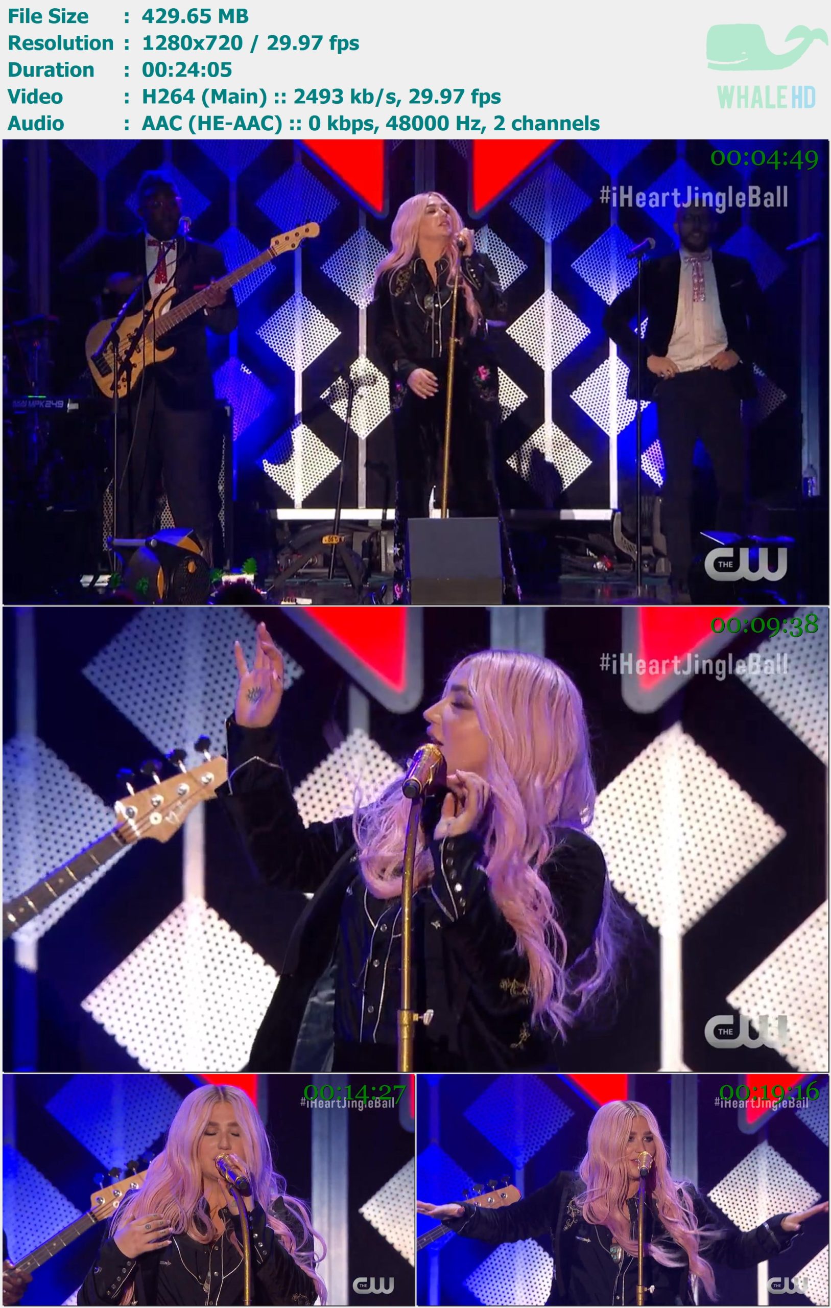 Kesha (Ke$ha) - KIIS FM's Jingle Ball 2017 WEB-DL 720p H264 - 429.65MB
