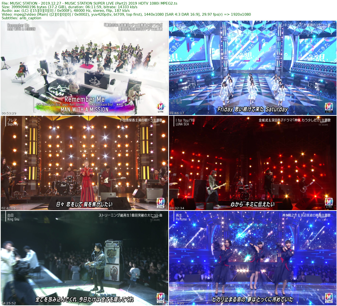 MUSIC STATION - 2019.12.27 - MUSIC STATION SUPER LIVE 2019 HDTV 1080i MPEG2 - 67.48GB